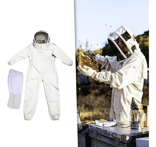 Mono De Traje De Apicultura Con Guantes Traje De Granja Para
