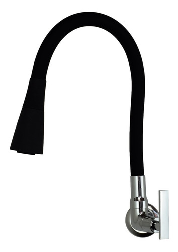 Torneira Gourmet Black Parede Tubo Flexível Preto 1/4 Luxo