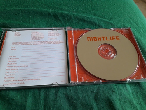 Pet Shop Boys - Nightlife En Cd (Usado)