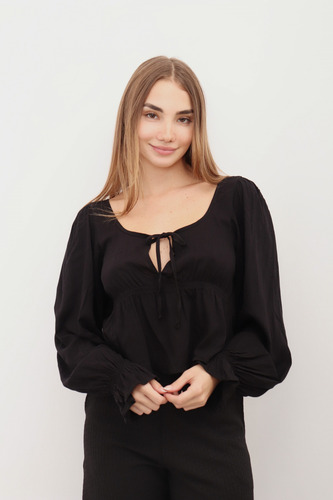Blusa Mangas Abullonadas Amadeo