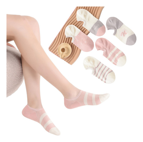 12 Pares Calcetines Mujer Panchita Invisible Algodón 231-2