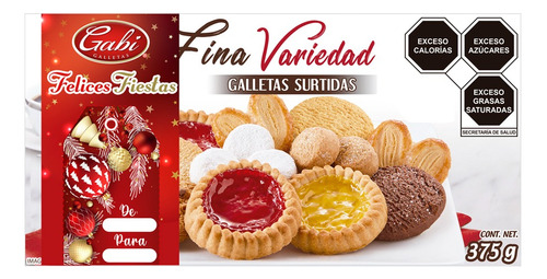 2 Pzs Gabi Galletas Finas Surtido Surtido Rico 125gr