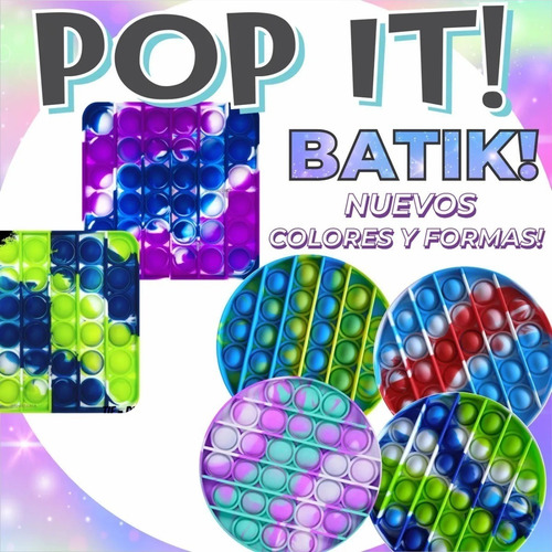Imagen 3 de 4 de Pop It Batik Original Importado Anti Estres Silicona Jueguet