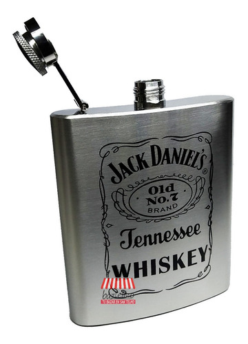 Petaca Licorera Botella Acero Inox Jack Daniels 7oz Baztelmo