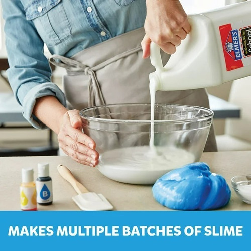 Elmers Pegamento Escolar Blanco, Lavable. 1 Galón (slime)