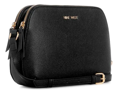 Bandolera Nine West Cibrina Mini Domo, Color Negro