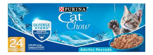 Alimento Húmedo En Sobre Para Gato Cat Chow Pack 24/85g