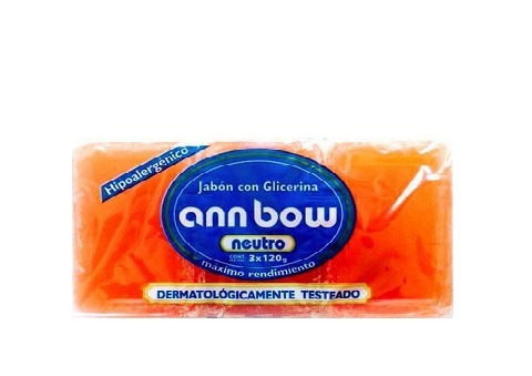 Jabon Ann Bow Neutro 120 G  3 Uni