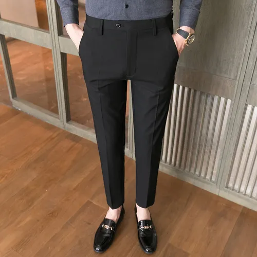 Pantalon de vestir hombre slim fit hotsell
