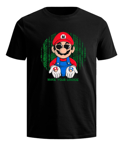 Playera Mario Bross Gamer Nintendo Matrix Camiseta Juegos