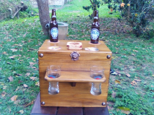 Cava Hielera En Madera
