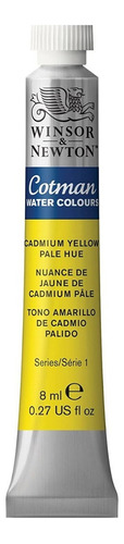 Pintura Acuarela Cotman Winsor Newton Tubo 8ml Color Escoger Color Cadmium Yellow Pale Hue - Amarillo Cadmio Pálido