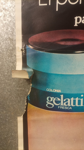 Antiguo Afiche Publicitario Perfume Gelatti Original (Usado)
