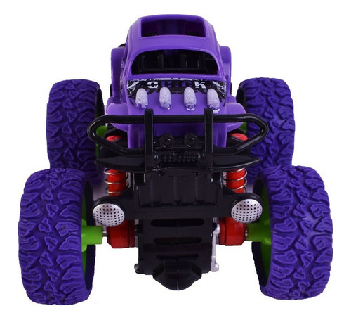Auto A Fricción 4 X 4 Multi Giros Off Road El Duende Azul Personaje Violeta
