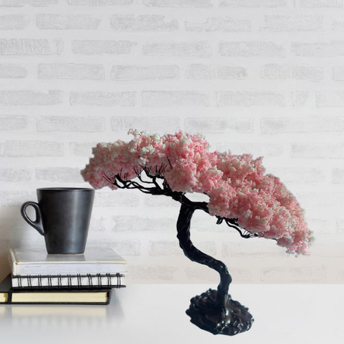 Modelo De Árvore De Flores Em Miniatura Mini Cerejeira