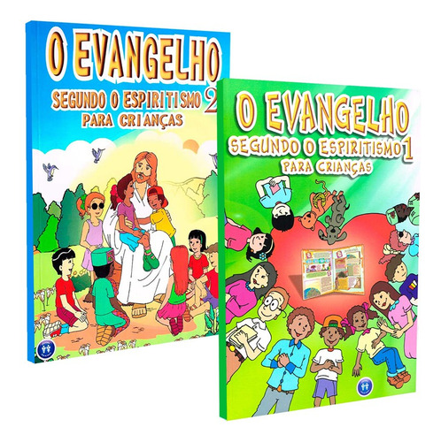 Kit O Evangelho Segundo O Espiritismo 1 E 2 Para Crianças: Não Aplica, De : Comissão De Evangelização Auta De Souza. Editorial Auta De Souza, Tapa Mole En Português, 2021