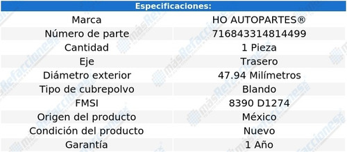 Kit Servicio Pistón Cáliper Tras Dodge Nitro 07 Al 12 Ho