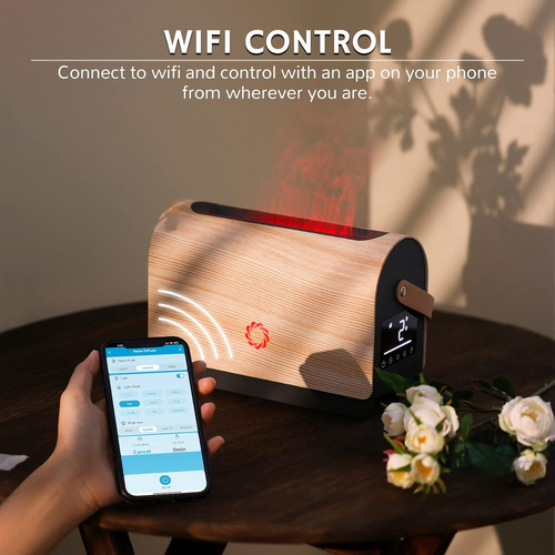 Difusor De Llama Smart Wifi De 500 Ml De Airthereal Con 9 Co
