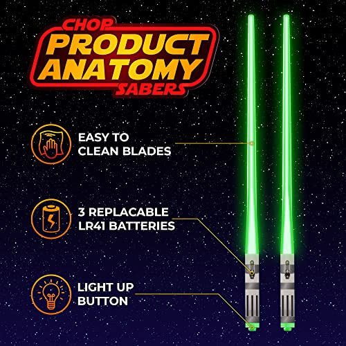 Chopsticks Chopsabers Lightsaber Star Wars Light Up 4 Pairs