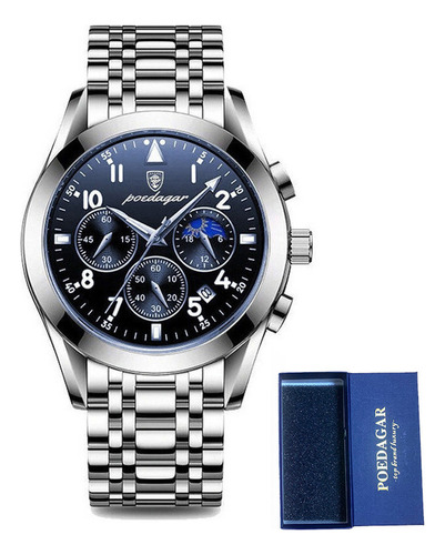 Reloj Lujo Cuarzo Con Calendario Luminoso Poedagar