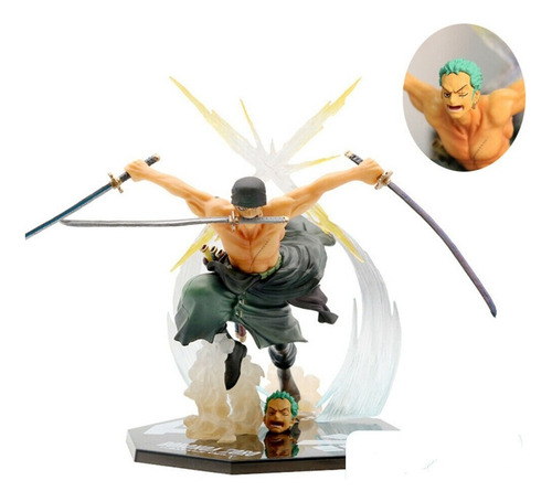 Anime One Piece Roronoa Zoro Acción Figura Modelo Juguete