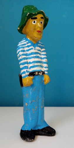 Muñeco Figura Capitán Piluso De Yeso Pintado (artesanal) (Usado)