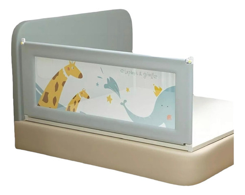 62*180cm Barandal Para Cama De Niños Seguridad Protector Ajustable