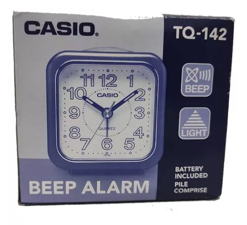 Despertador analógico CASIO TQ-143S-2EF luz led CASIO TQ-143S-1EF analog  alarm clock with light