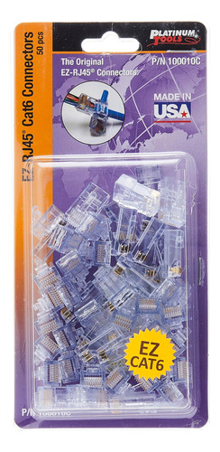 Conectores Platinum Tools C Ez-rj45 Cat 6+, Carcasa Tipo Cla