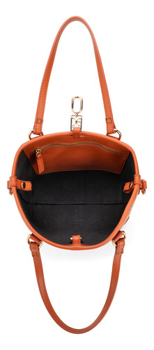 Bolsa Tote 2 En 1 Cloe Iniya Chico Color Naranja