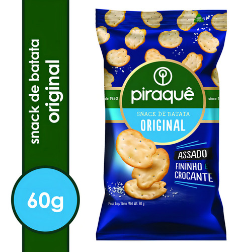 Snack de Batata Original Piraquê Pacote 60g