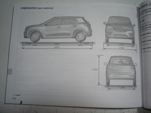 Manual Renault Kwid 2018 2019 Original 1.0 12v Flex Zen