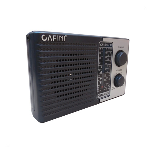 Radio 5 Bandas Cafini R15fm Funcion Pila Y Corriente