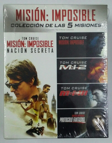 Blu Ray Mision Imposible Coleccion De Las 5 Misiones