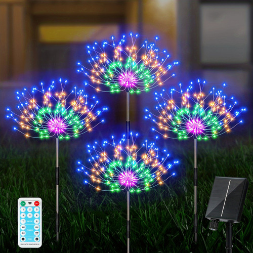 Lámpara De Fuegos Artificiales De Jardín Impermeable De 120