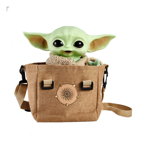 Imagem 2 de 6 de Baby Yoda Com Bag Premium Star Wars Mandaloriano Mattel