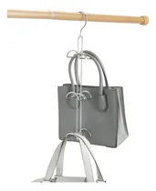 Comprar Interdesign Classico Colgador De Bolsos Para Armario, Percha De Metal Con 6 Ganchos Para Colgar Bolsos, Pañuelos, Etc., Plateado