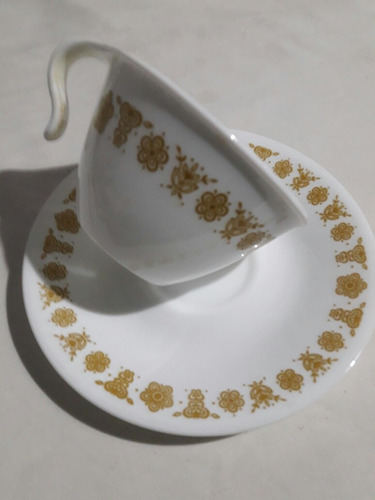 Taza Y Plato Estilo Nórdico Opalinada Corelle Made In Usa