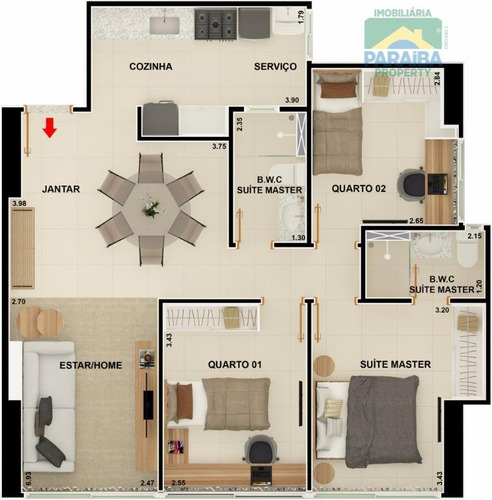 Imagem 3 de 15 de Apartamento Residencial À Venda, Manaíra, João Pessoa. - Ap0564