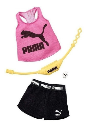 Imagem 1 de 3 de Barbie Roupa Acessórios Regata Puma Rosa Ms