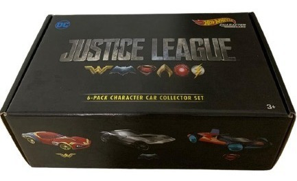 Hot Wheels  Caja Con 6 Carros Characters Dc Justice League 