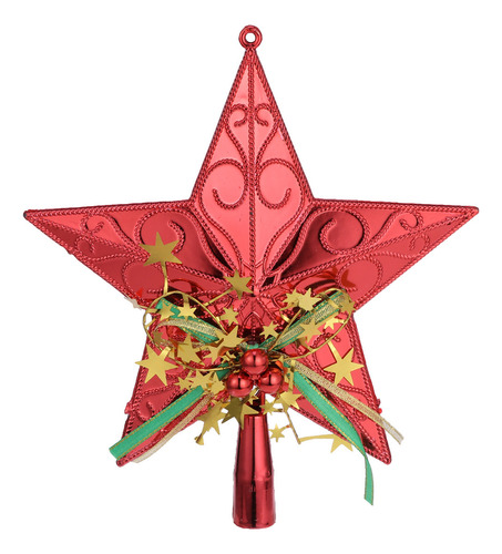 Decoración De Plástico Con Forma De Estrella Para Árbol De N