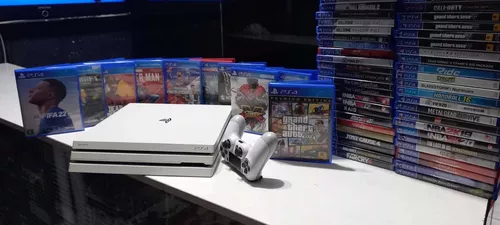 Ps4 Pro Branco 1tb Com Jogo Completo Garantia Nf-e