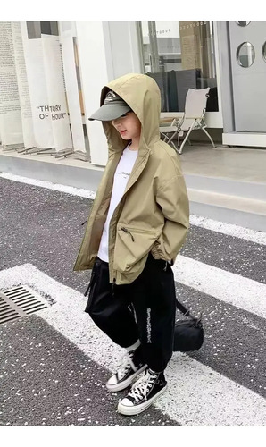 Chaqueta Casual Con Capucha Para Niños, Ropa De Abrigo Para
