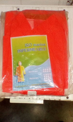 Impermeable Tipo Gaban 380 Miccras Talla Xl Naranja