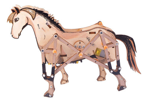 Caballo Mecánico 3d, Modelo De Juguete De Caballo Woodcraft,