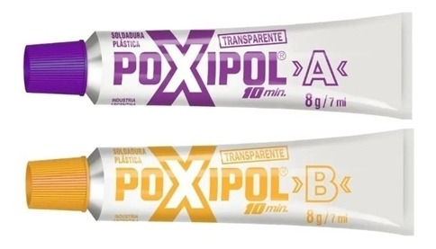 Imagen 2 de 3 de Poxipol Soldadura Plástica 10min 16g Transparente Beitia Mo