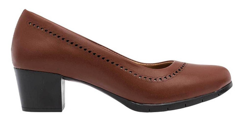 Zapato Tacon Dama Vitalia Café 105-069