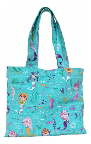 Bolso De Lona Sirenita Playero