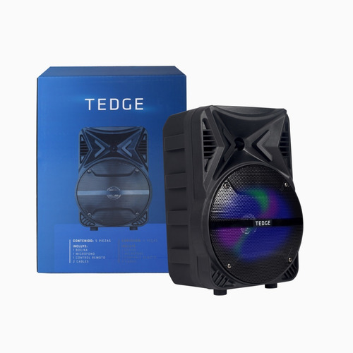 Bocina Bafle Portátil 8 Pulgadas Bluetooth Con Karaoke Tedge